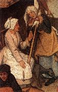 BRUEGHEL, Pieter the Younger Proverbs (detail) fgjh oil painting artist